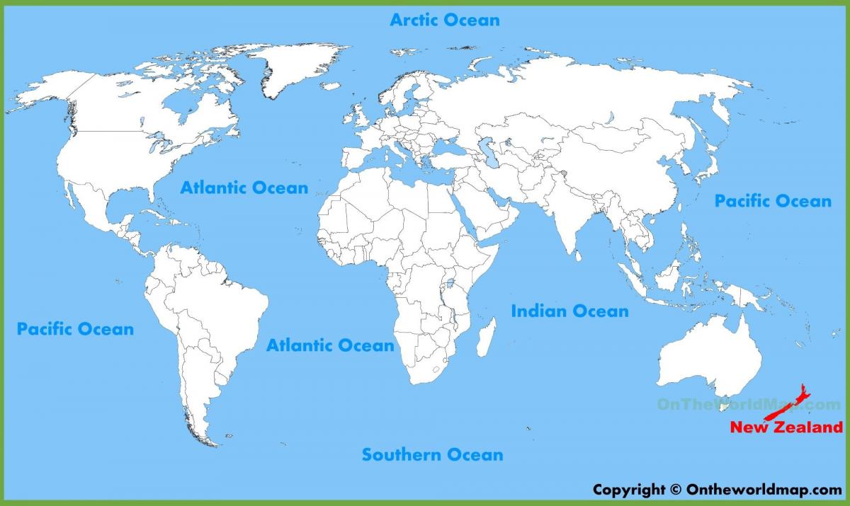 naujoji zelandija vietą pasaulio žemėlapyje