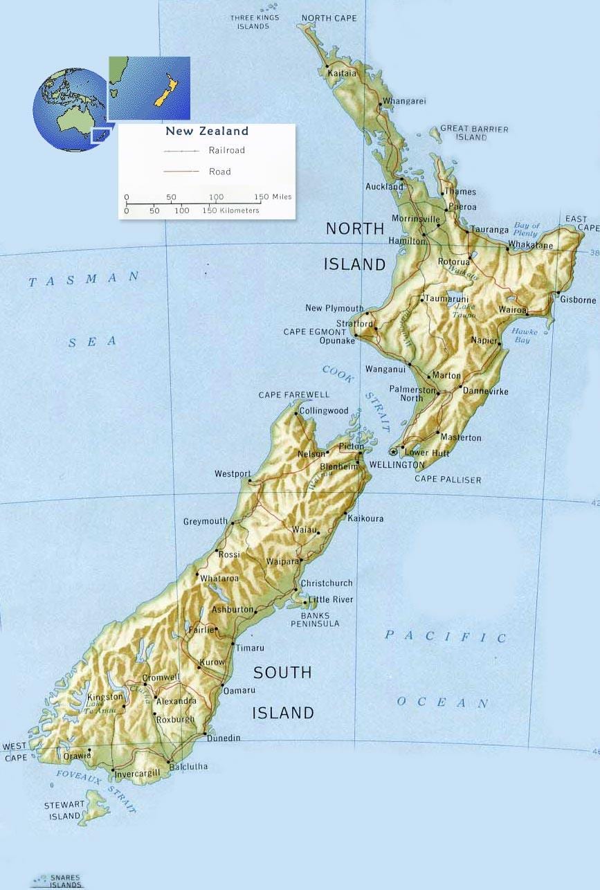 wellington, naujoji zelandija žemėlapyje