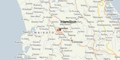 Žemėlapis hamilton, naujoji zelandija