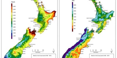 Žemėlapis naujosios zelandijos klimatas