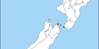 Tuščias žemėlapis australija ir naujoji zelandija