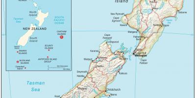 Naujosios zelandijos žemėlapis hd