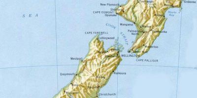 Wellington, naujoji zelandija žemėlapyje